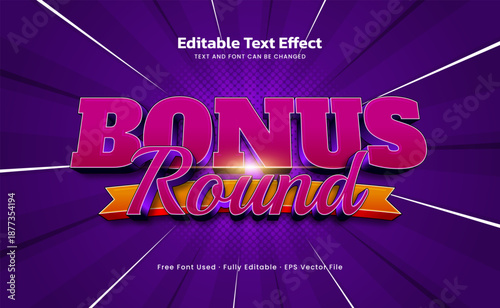 Bonus Team Editable Text Effect – Retro Arcade Style Typography for Game Title and Poster