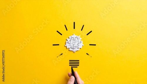 Conceptual illustration of innovation and idea generation.