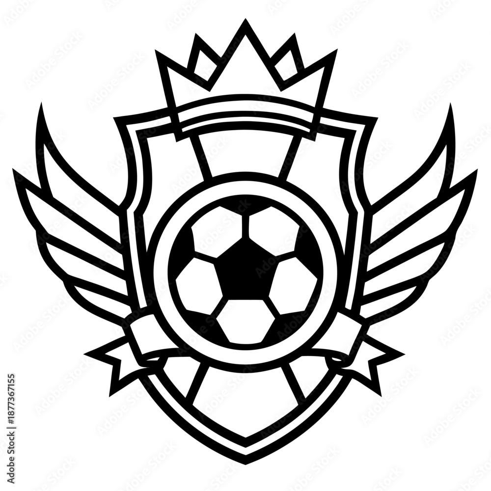 Obraz premium Shield club logo design template, Eps file.