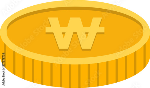 Gold Coin, won Sign