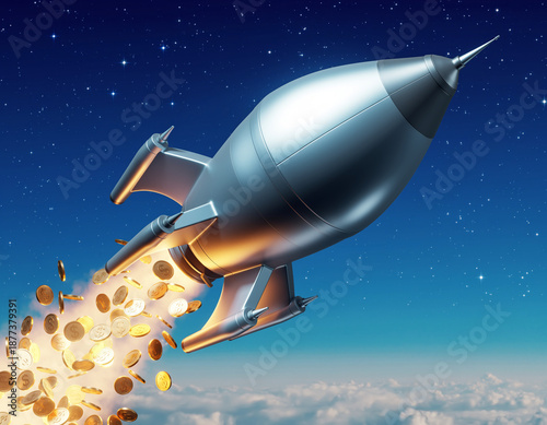 rocket in space