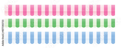 striped shop tent repeated design set store window awning