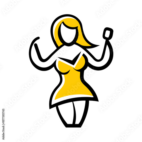 Human life stages from baby to elderly woman illustrated in cute cartoon style, representing growth, aging, family, childhood, adulthood, and old age development
