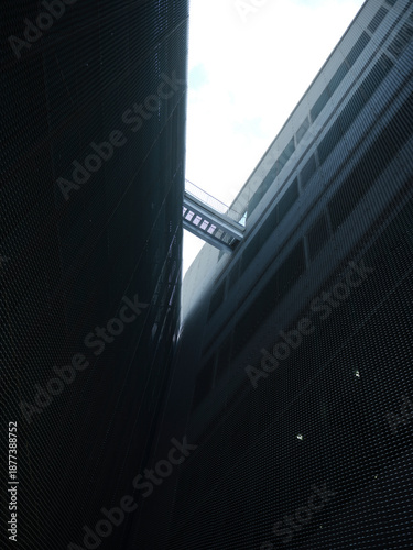 ledder between two buildings