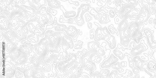Topographic map background geographic line map with elevation assignments. Modern design with White background with topographic wavy pattern design.paper texture Imitation of a geographical map shades