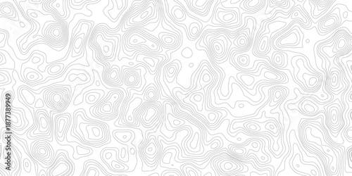 Topographic map background geographic line map with elevation assignments. Modern design with White background with topographic wavy pattern design.paper texture Imitation of a geographical map shades