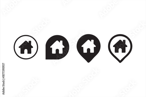 Home pin interface symbols for GPS and mapping applications