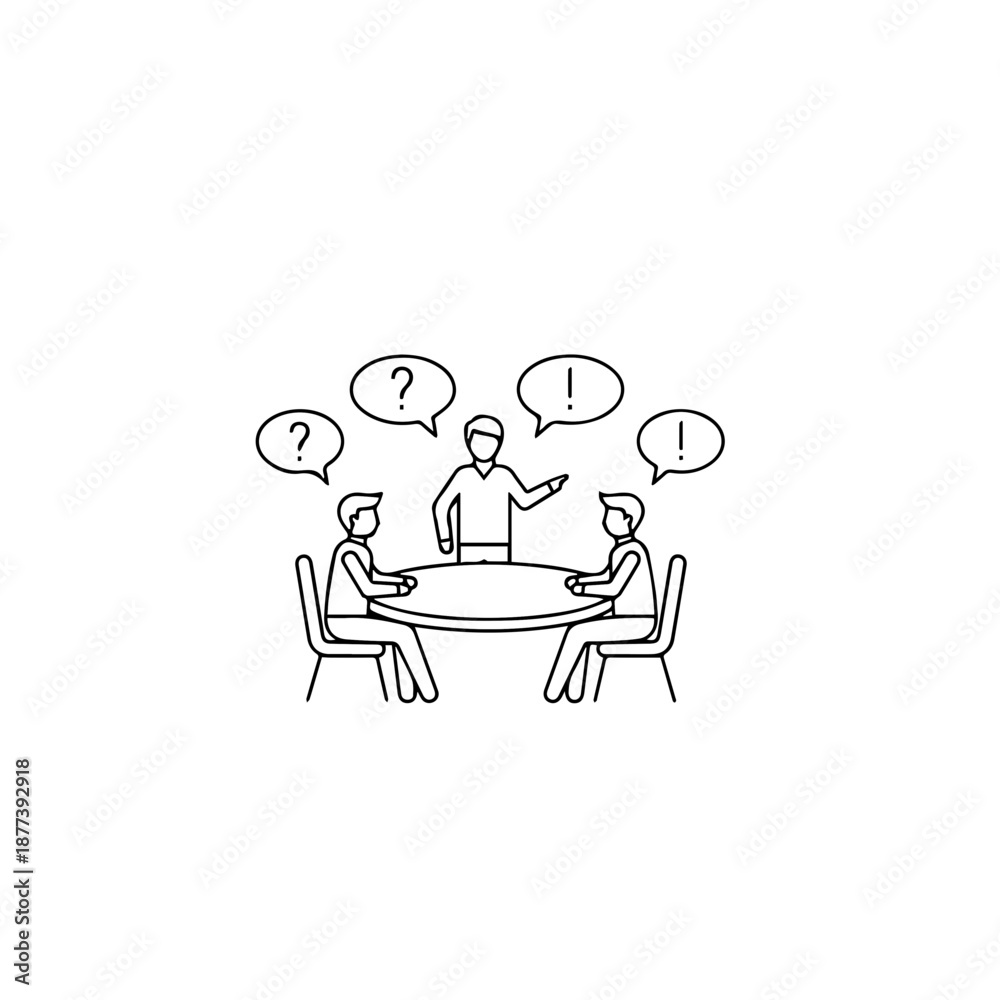 Fototapeta premium Professional Meeting and Idea Exchange