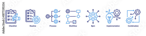 Workflow Control banner highlighting structured processes, routine management, and effective implementation flow