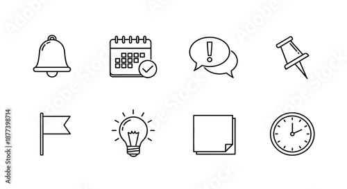 Essential tools for productivity and organization Vector