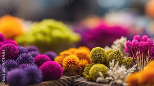 A Colorful floral showcase:A vibrant display of assorted and colorful flowers, bursting with life and visual appeal, bringing nature's beauty to life with a captivating array of hues.