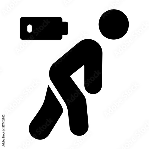 chronic fatigue Solid icon