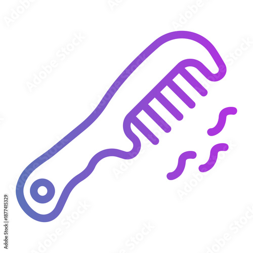 hair loss Line Gradient Icon