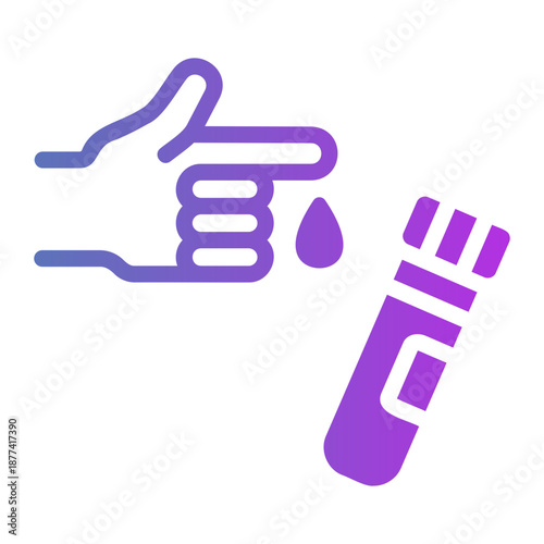 blood test Line Gradient Icon