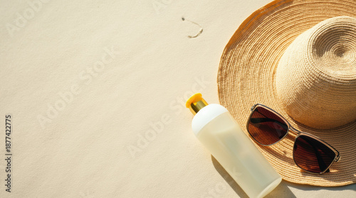 Top View Lifestyle Image With Bright Natural Daylight And Copy Space.