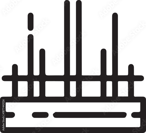 Building foundation icon