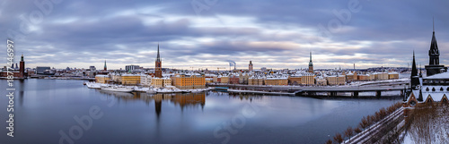 Photography panorama of stockholm