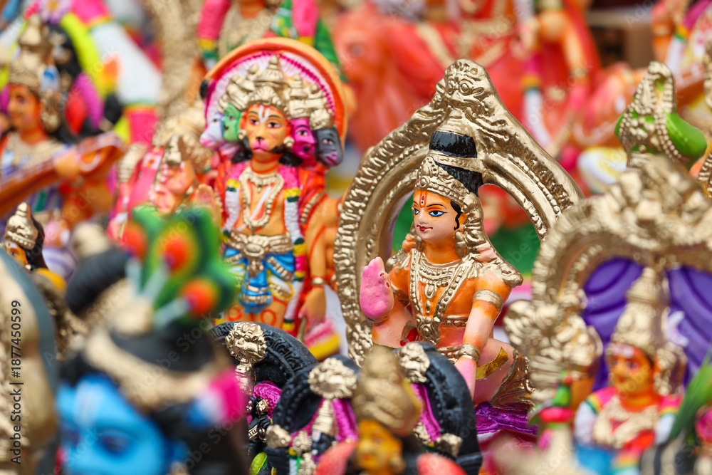 custom made wallpaper toronto digitalGod Ayyappan idol displayed for sale in a shop for the golu festival