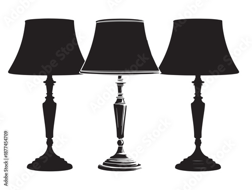 A stunning modern lamp silhouette creating a warm and nice glow