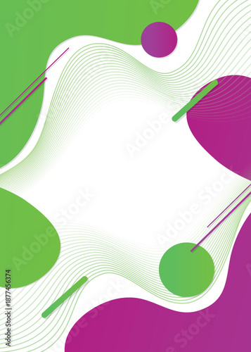abstract white and green background 