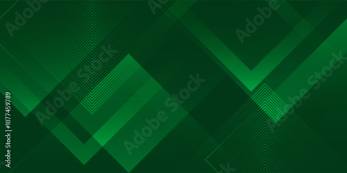 Abstract dynamic fluid green geometric with rectangular box lines gradient background. abstract decoration
