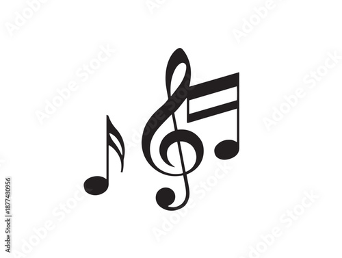 Gorgeous Musical Notes Illustration Featuring Dynamic Rhythm And Harmony  