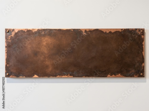 Blank signboard made of cor...