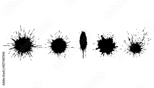 Textured Granular Paint Splatter