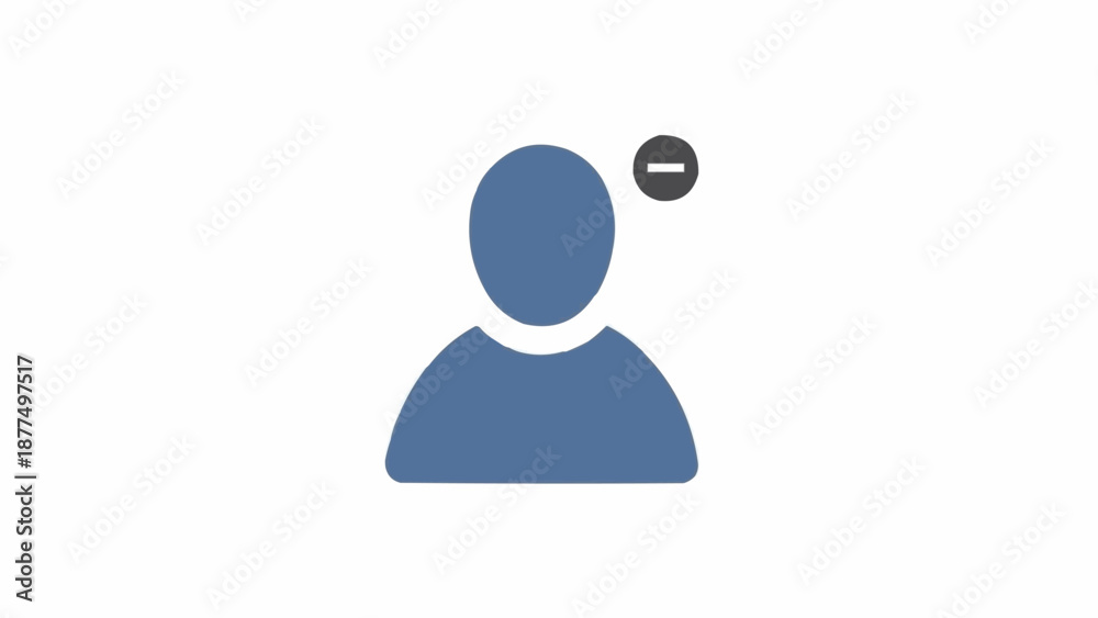 Fototapeta premium Blue silhouette of a person.