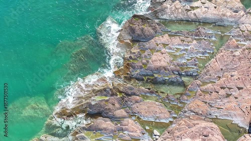 Aerial View of Layered Siltstone at Tung Ping Chau