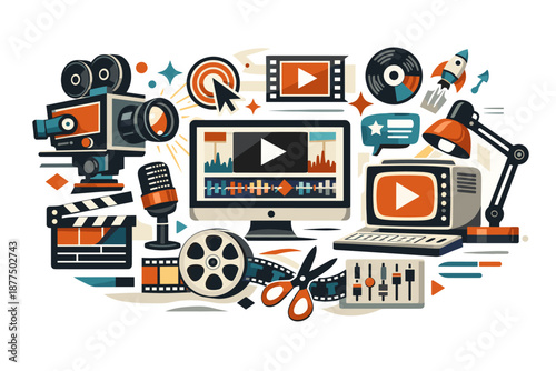 Creative media production tools and equipment for video editing and content creation