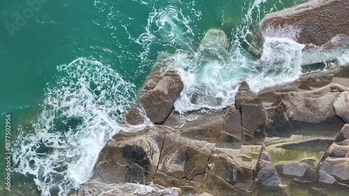 Aerial View of Layered Siltstone at Tung Ping Chau