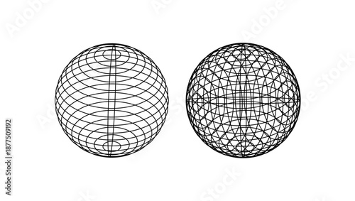 sphere symbol, black isolated silhouette