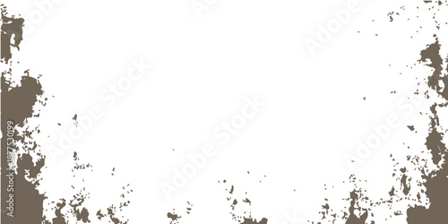 Abstract grunge frame design featuring green and black ink splashes with liquid paint splatters and dirty texture droplets on a vector paper illustrationAbstract grunge frame design featuring green an