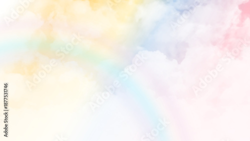 An image of a typical beautiful pink sky clouds background. Vector design.