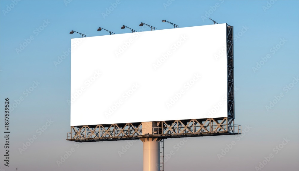 Fototapeta premium Blank Billboard Sky.