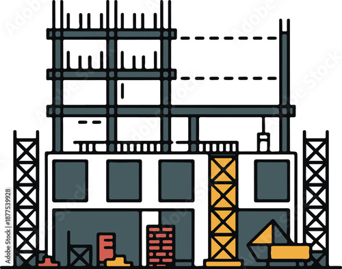 Half built building icon