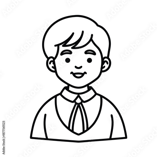 boy first communion illustration
