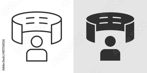 Metaverse Avatar Icon representing virtual identity, digital personas, and online interactive environments.