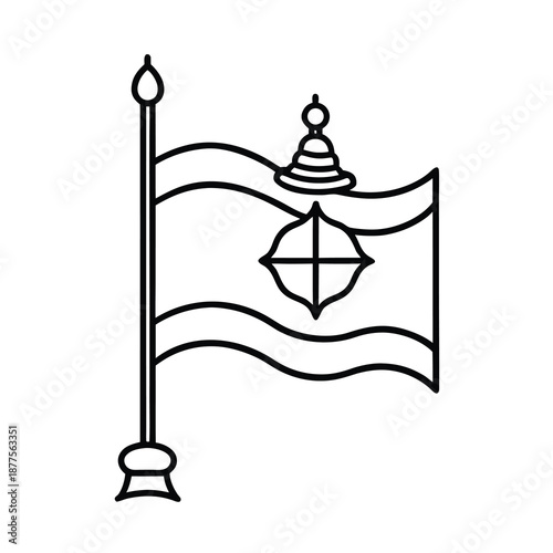 hindu religious flag element