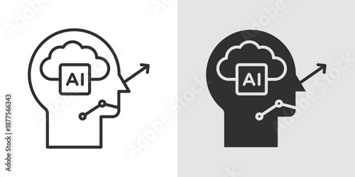 Predictive AI representing artificial intelligence, data forecasting, and intelligent decision-making systems.