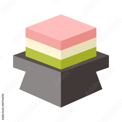 菱餅 ひな祭り 餅 イラスト 春 お祝い