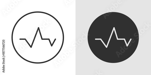 Pulse Icon representing heartbeat, health monitoring, and vital signs.