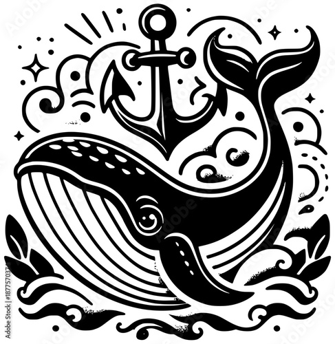 sea illustration nature silhouette marine logo mammal icon ocean outline animal whale wildlife underwater water blue marine life life humpback shape and vector graphic background