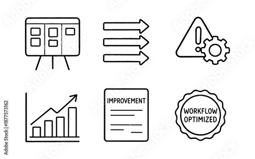 Linear icons for project management and workflow optimization