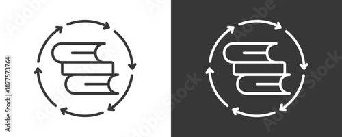 Education Icon Set Vector Collection Isolated In Black And White