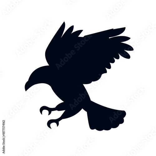 bald eagle the majestic bird of prey animal emoji symbol sign icon vector illustration isolated flat hawk usa