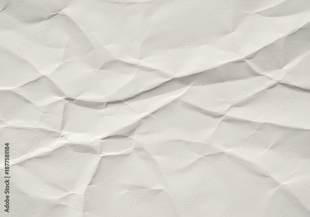 Fototapeta premium white crumpled paper