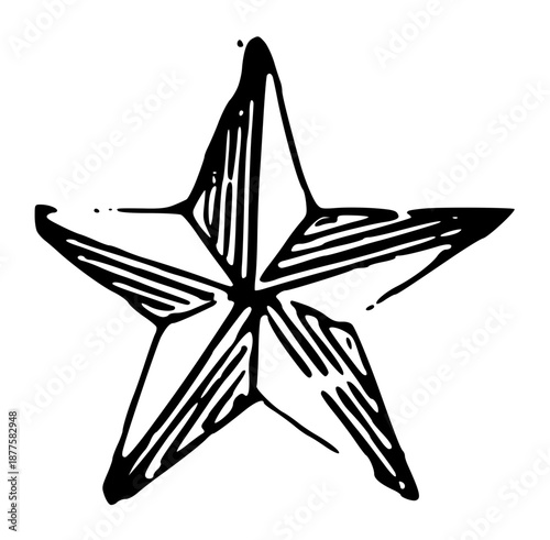 Vintage Star Illustrations in Engraved Celestial Style