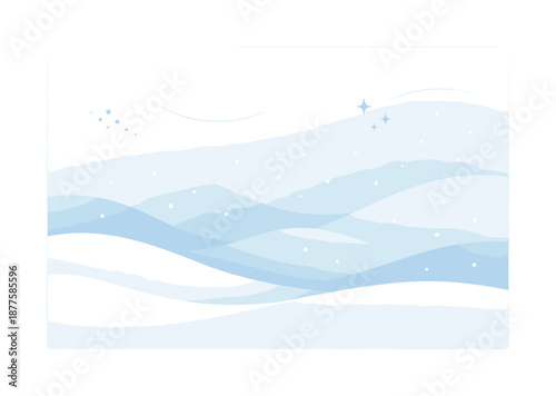 Elegant Winter Gradient. Abstract winter gradient illustration. Gentle layered gradients inspired by snow, frost and sky, peaceful and elegant mood with lots